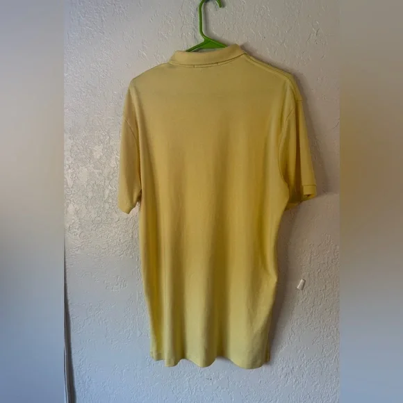 Vintage 90s Polo Ralph Lauren Yellow Polo Shirt - Men's M - Classic Fit - Picture 4 of 8